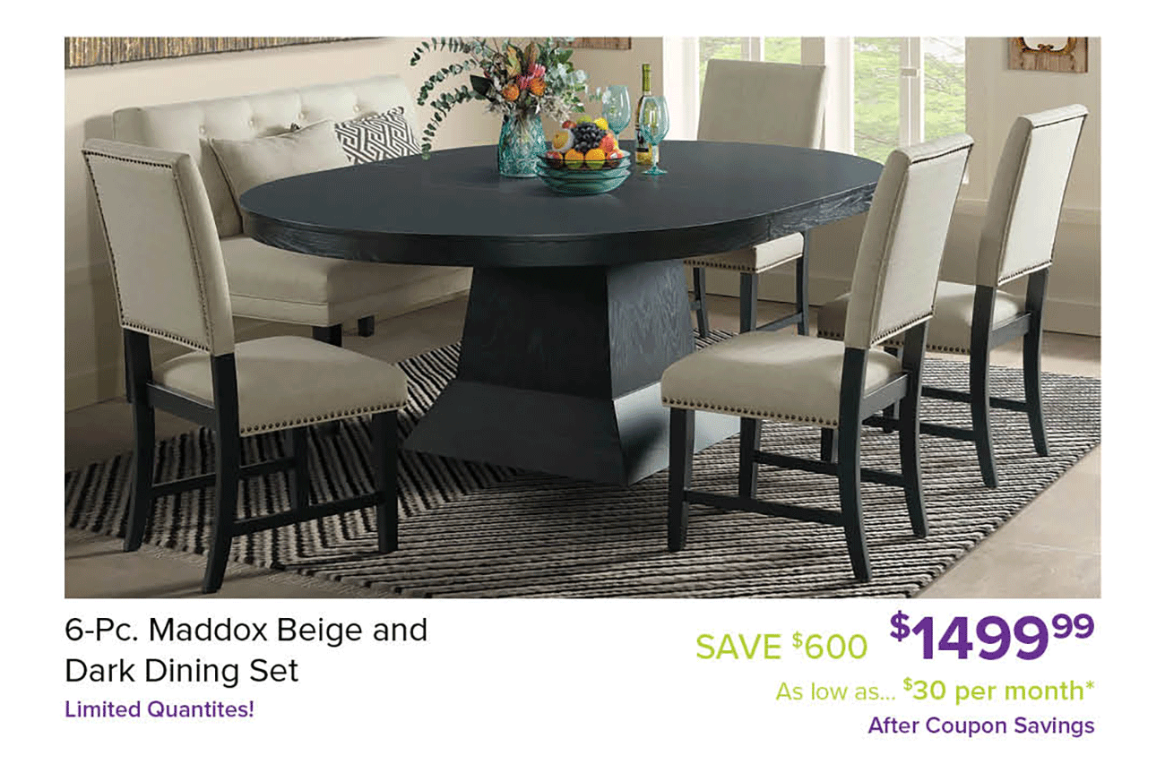 Maddox-Beige-Dark-Dining-Set