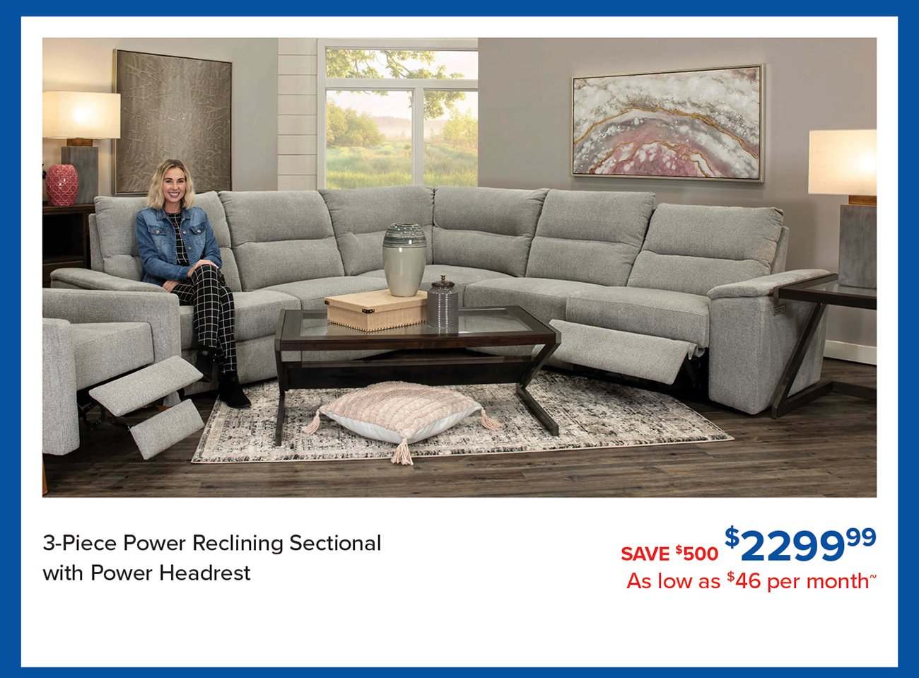 Power-reclining-sectional