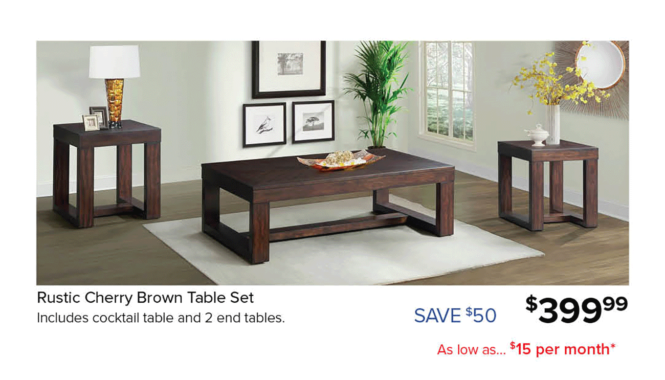 Rustic-Cherry-Brown-Table-Set