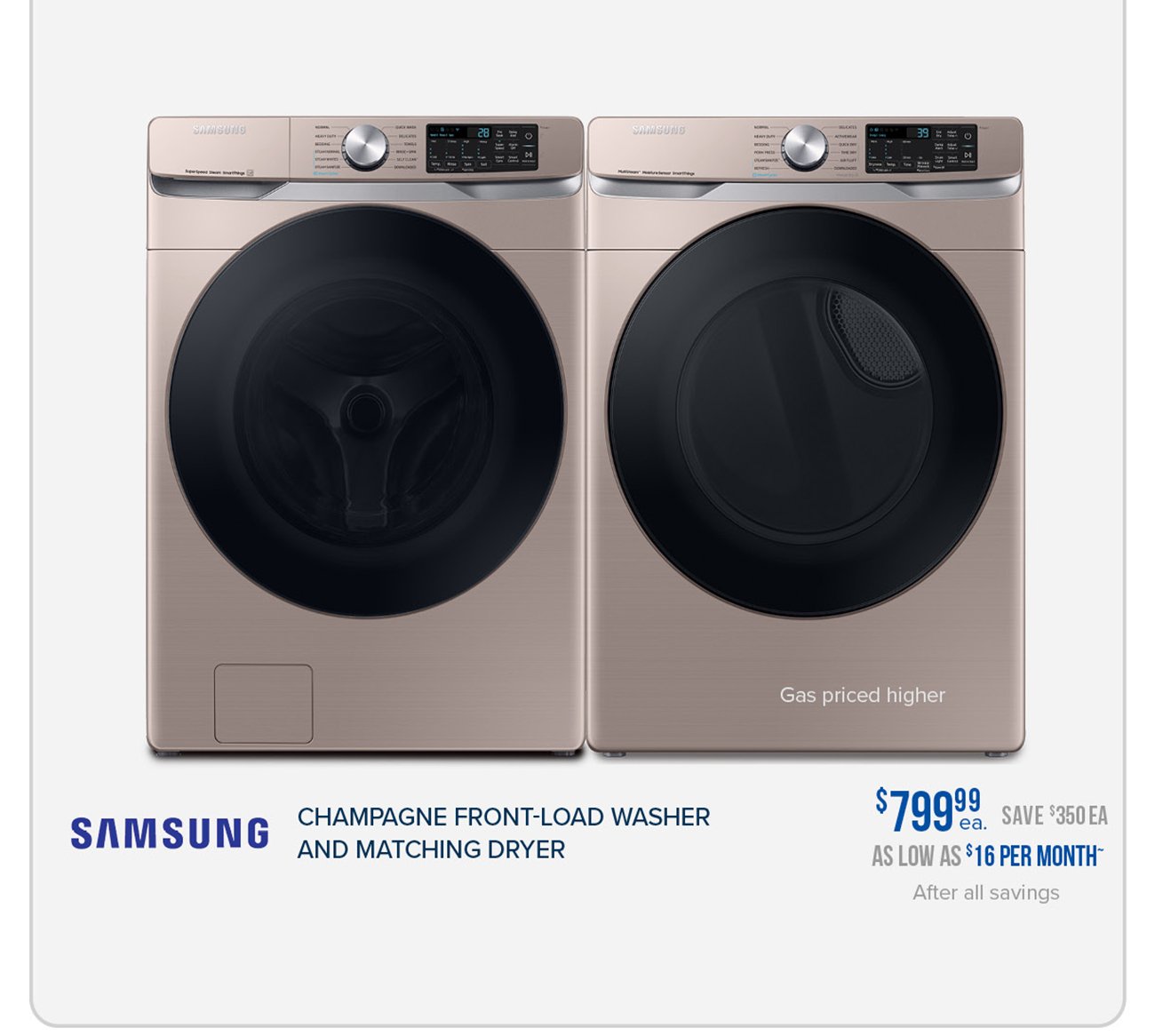 Samsung-Champagne-front-load-washer-dryer