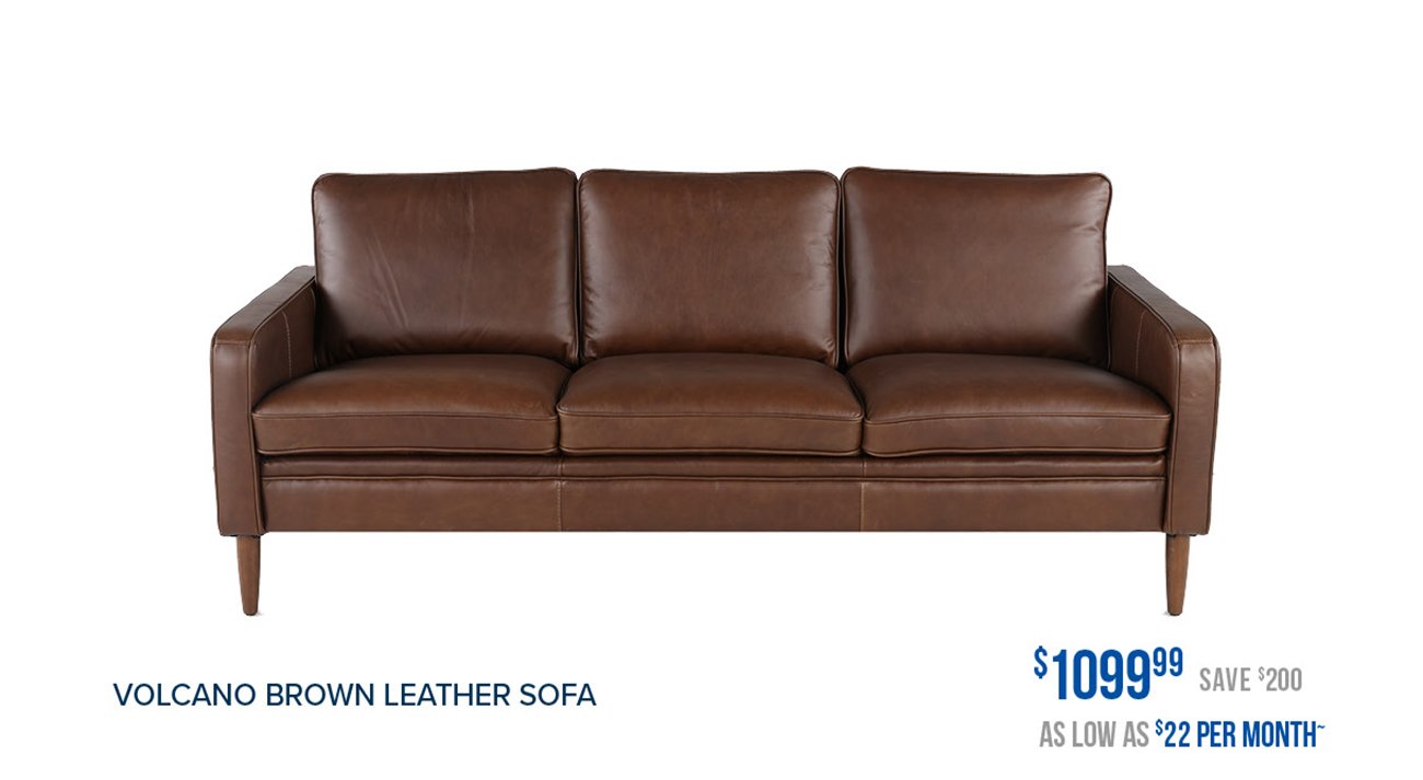 Volcano-brown-leather-sofa