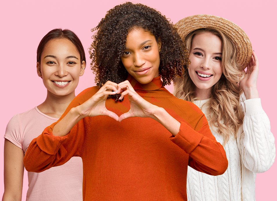 A group of diverse women