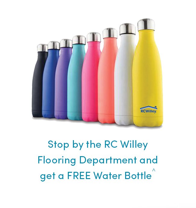 Get your Free Water Bottle at the Flooring Department