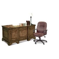 Chestnut Brown Executive Desk - Centennial