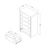 9021035 Soft Gray 5-Drawer Chest - Vito -3