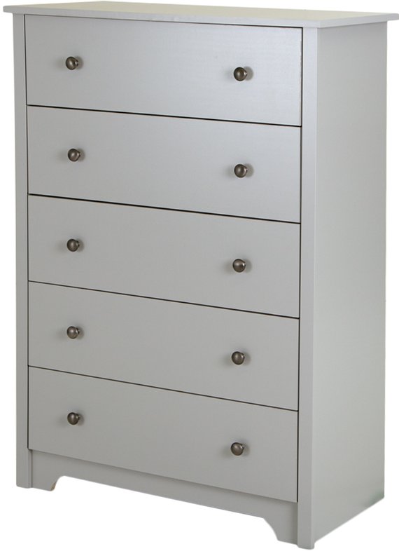 9021035 Soft Gray 5-Drawer Chest - Vito-2