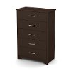 9006035 Brown 5-Drawer Chest - Fusion