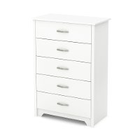 9007035 White 5-Drawer Chest - Fusion -2