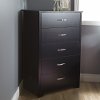 9008035 Black 5-Drawer Chest - Fusion -1