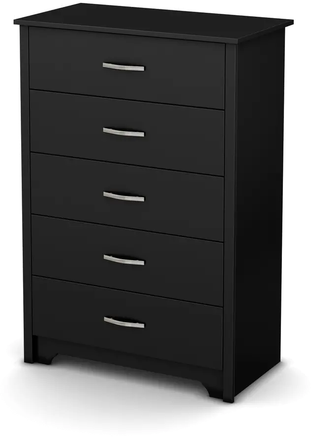 9008035 Fusion Black Chest of Drawers-3