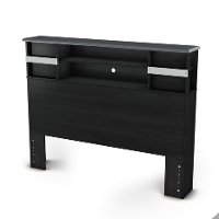 9005A1 Black Full Bookcase Headboard (54 Inch) - Lazer