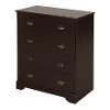 9024034 Espresso 4-Drawer Chest - Fundy Tide