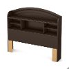 9016093 Chocolate Full Size Bookcase Headboard (54 Inch) - Morning Dew