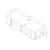 9042675 Gray Maple Wall Mounted Media Console (48 Inch) - City Life -5