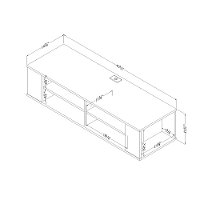 9042675 Gray Maple Wall Mounted Media Console (48 Inch) - City Life-5