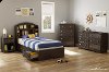 9016098 Chocolate Twin Bookcase Headboard (39 Inch) - Morning Dew -3