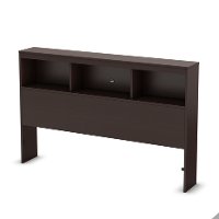 9000A1 Chocolate Full Size Bookcase Headboard (54 Inch) - Karma