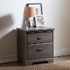 9041060 Gray Maple 2-Drawer Nightstand - Versa