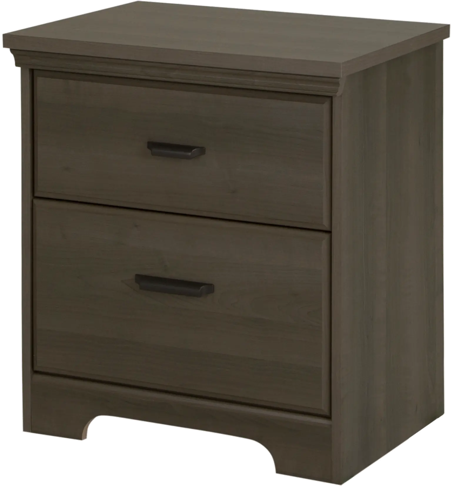9041060 Versa Gray Maple 2-Drawer Nightstand-3