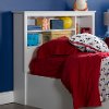 9007C1 White Twin Bookcase Headboard (39 Inch) - Fusion