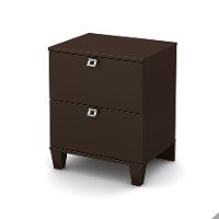 9000060 Chocolate 2-Drawer Nightstand - Karma