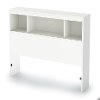 9002B1 White Twin Bookcase Headboard (39 Inch) - Karma -2