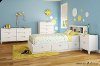 9002B1 White Twin Bookcase Headboard (39 Inch) - Karma -3