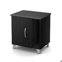 9005063 Black Nightstand with Storage - Lazer