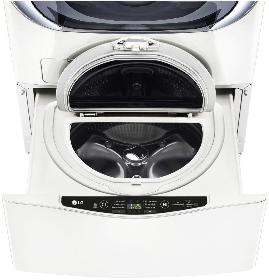 WD100CW LG 27 Inch Sidekick Pedestal Washer - 1.0 Cu. Ft. White-1