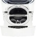 WD100CW LG 27 Inch Sidekick Pedestal Washer - 1.0 Cu. Ft. White