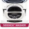 WD100CW LG 27 Inch Sidekick Pedestal Washer - 1.0 Cu. Ft. White-2