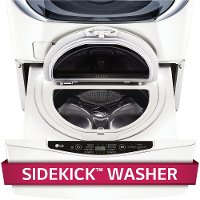 WD100CW LG 27 Inch Sidekick Pedestal Washer - 1.0 Cu. Ft. White-2