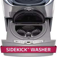 WD100CV LG Sidekick Pedestal Washer - 1.0 Cu. Ft. Graphite Steel-2