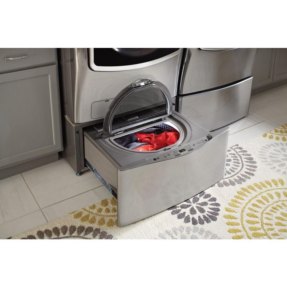 WD100CV LG Sidekick Pedestal Washer - 1.0 Cu. Ft. Graphite Steel-3