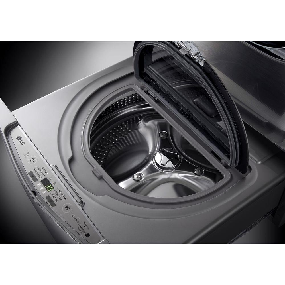 WD100CV LG Sidekick Pedestal Washer - 1.0 Cu. Ft. Graphite Steel-5