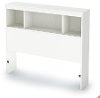 9011A1 White Twin Headboard (39 Inch) - Litchi