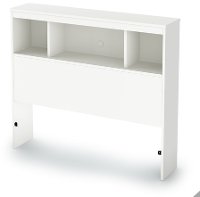 9011A1 White Twin Headboard (39 Inch) - Litchi
