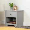 9021062 Soft Gray 1-Drawer Nightstand - Vito