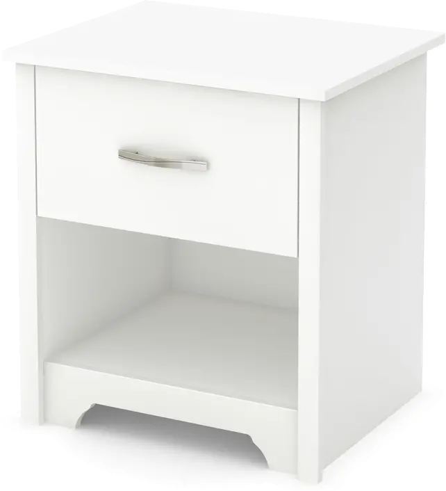 9007062 Fusion White Nightstand-2