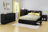 9008062 Black 1-Drawer Nightstand - Fusion -2