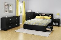 9008062 Black Nightstand - Fusion -2