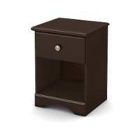 9016062 Chocolate 1-Drawer Nightstand - Morning Dew