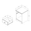 9016062 Chocolate 1-Drawer Nightstand - Morning Dew-4