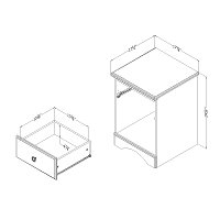 9016062 Chocolate 1-Drawer Nightstand - Morning Dew-4