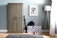 9054971 Gray Maple 4-Door Storage Cabinet - Morgan-3