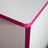 9039034 White and Pink 4-Drawer Chest -Logik -3