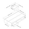 10055 White Twin Mates Bed - Logik -2