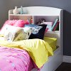 10056 White Twin Bookcase Headboard - Logik -2