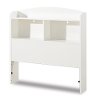 10056 White Twin Bookcase Headboard - Logik -3