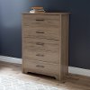 9063035 Rustic Oak 5-Drawer Chest - Fusion